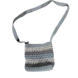 Y2K CROCHET GREEN CROSS BODY PURSE WHIMSYGOTH COTTAGECORE BOHO